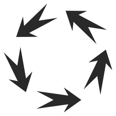 Döndürme düz vektör simgesi