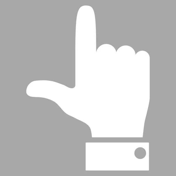 Hand aanwijzer omhoog plat vector pictogram — Stockvector