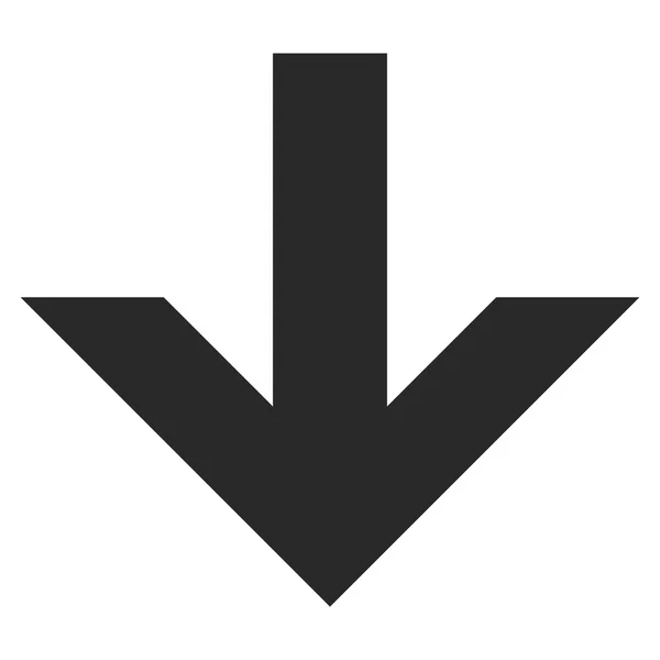 Flèche vers le bas Symbole vectoriel plat — Image vectorielle