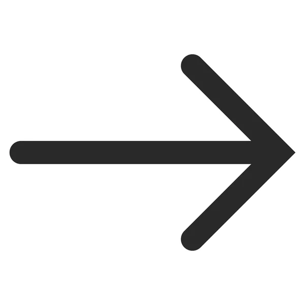 Flecha derecha plana Vector Símbolo — Archivo Imágenes Vectoriales