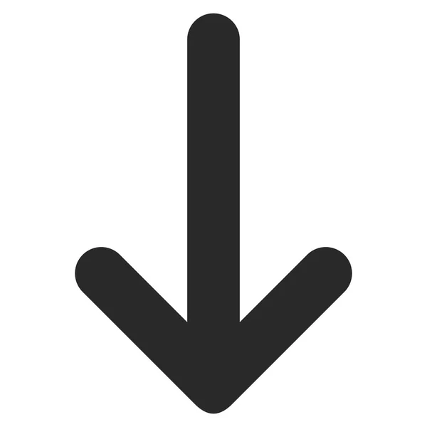 Nyíl lefelé lapos vektor szimbólum — Stock Vector