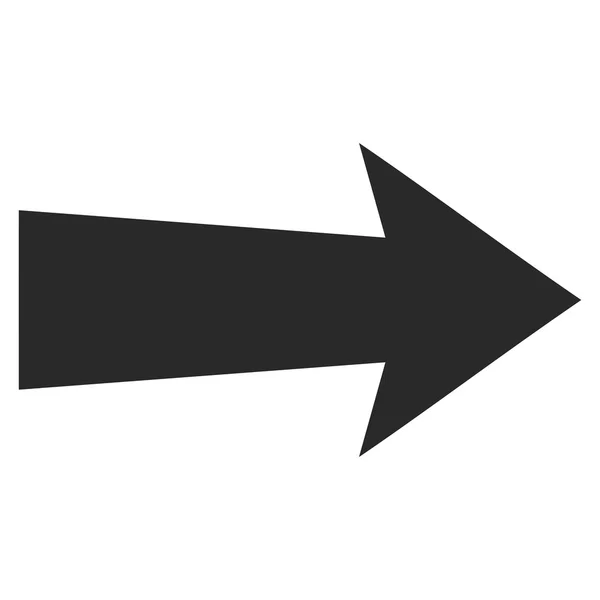 Flecha derecha plana Vector Símbolo — Archivo Imágenes Vectoriales