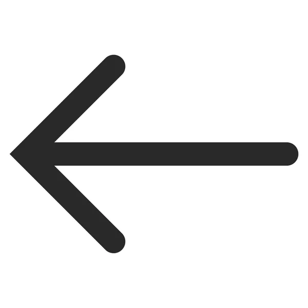 Freccia sinistra Vettore piatto Simbolo — Vettoriale Stock