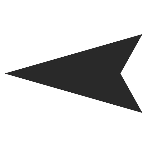 Simbolo del vettore piatto sinistro della freccia — Vettoriale Stock