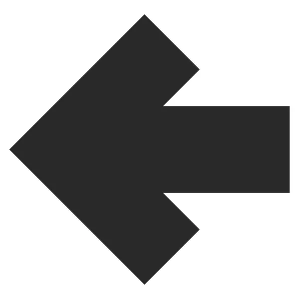 Flecha izquierda plana Vector Símbolo — Archivo Imágenes Vectoriales