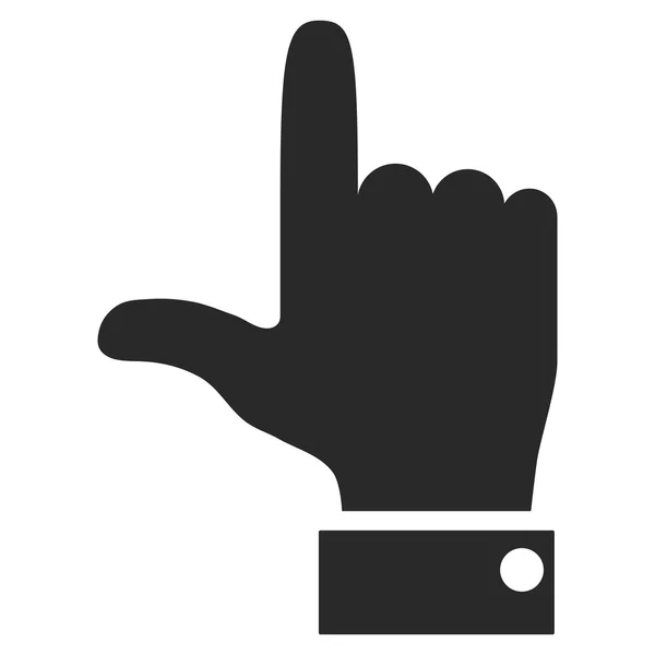Kéz alakú mutatót, lapos vektor szimbólum — Stock Vector
