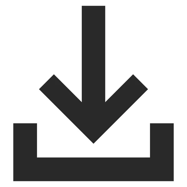 Inbox Flat Vector Symbol — Stock Vector