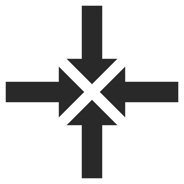 矢印フラットベクトル記号を圧縮 — ストックベクタ
