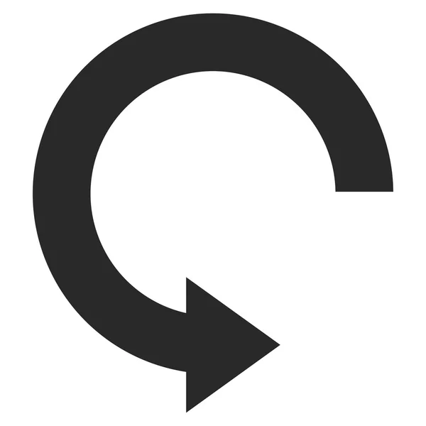 Символ поворота вправо-плоского вектора — стоковый вектор