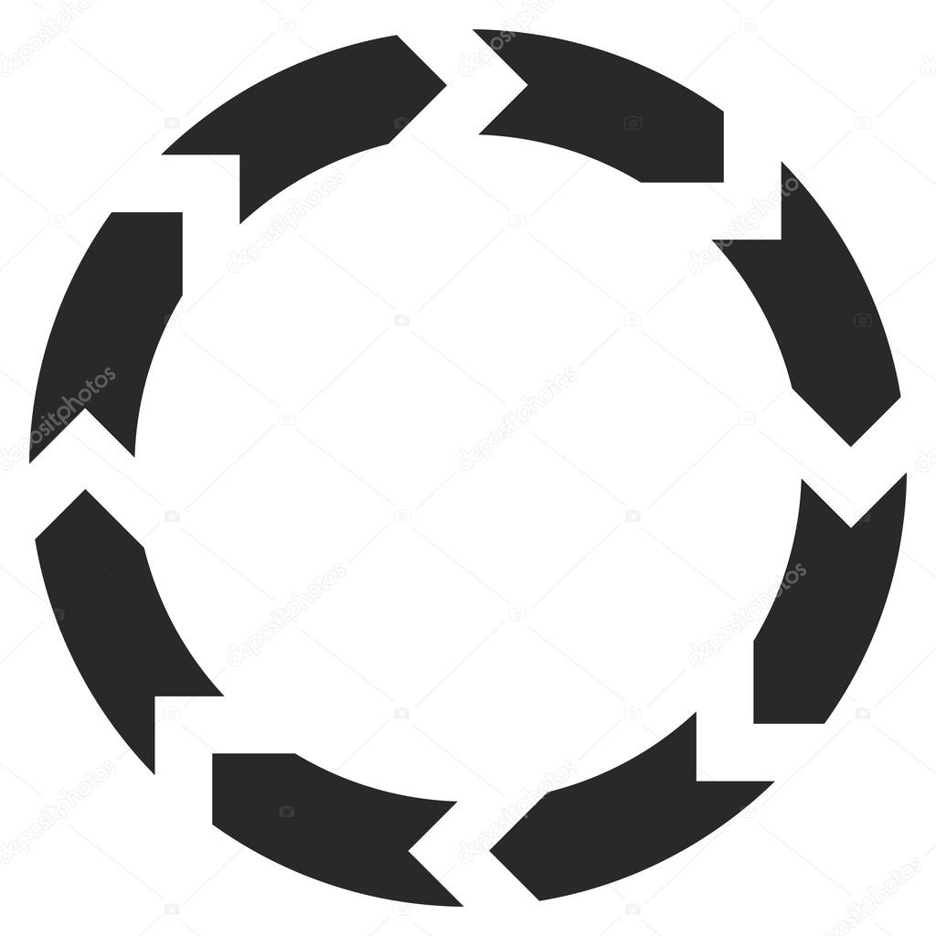 순환 평면 벡터 기호 — 스톡 벡터 © 104219296