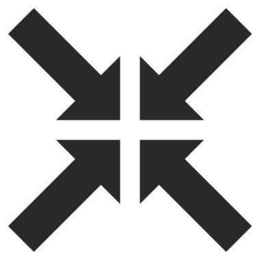 Basınç oklar düz vektör simgesi