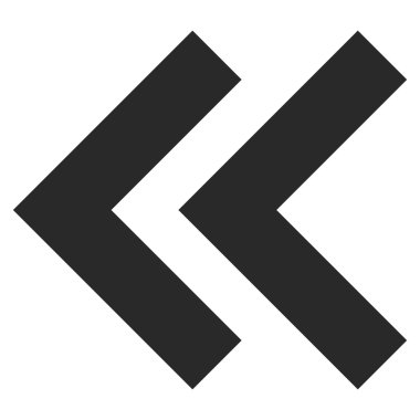 Shift Sol Düz Vektör Sembolü