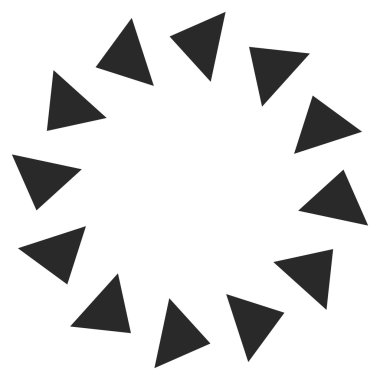 Saatin tersi yönde düz vektör Sembol döndürme