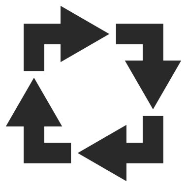 Düz vektör sembol geri dönüşüm