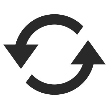 Oklar düz vektör simge Yenile