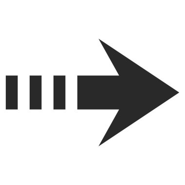 Sağ göndermek düz vektör simgesi