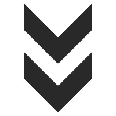 Düz Vektör Sembolü aşağı kaydırma