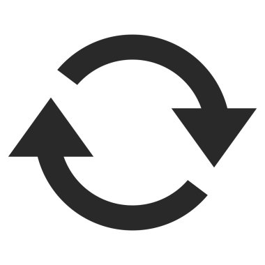 Düz vektör simge Yenile