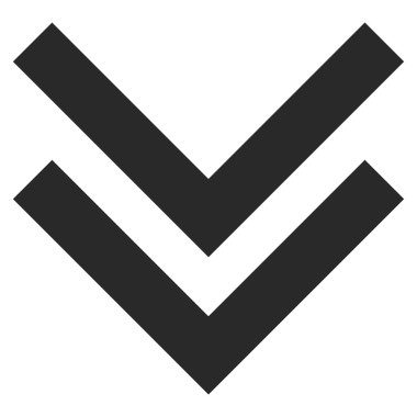 Düz Vektör Sembolü aşağı kaydırma