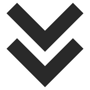 Düz Vektör Sembolü aşağı kaydırma