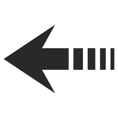 Sol düz vektör simge göndermek