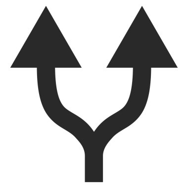 Split Oklar Yukarı Düz Vektör Sembolü