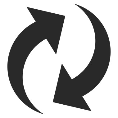 Düz vektör simge Yenile