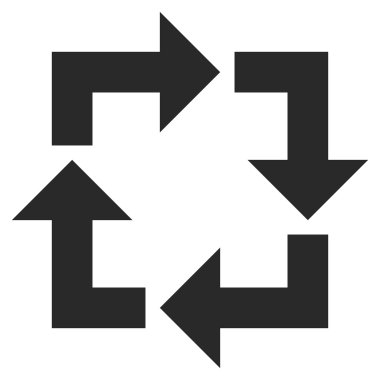 Düz vektör sembol geri dönüşüm