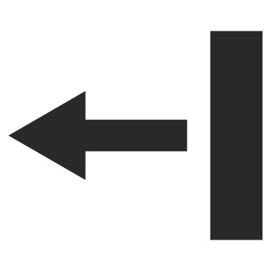 Sol Düz Vektör Sembolüni Çek