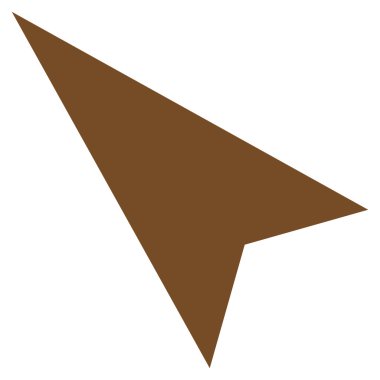 Ok ucu sol yukarı düz vektör simgesi