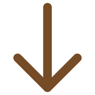 Düz vektör simgesi aşağı ok