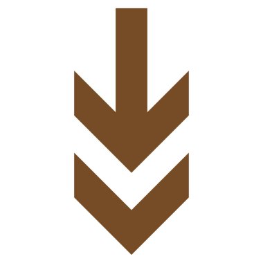 Düz vektör simgesi aşağı ok