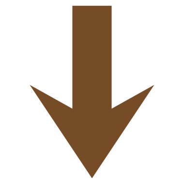 Düz vektör simgesi aşağı ok