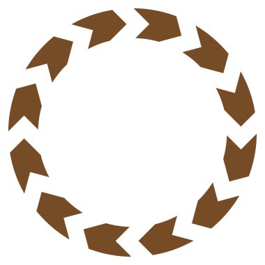 Dolaşım düz vektör simgesi