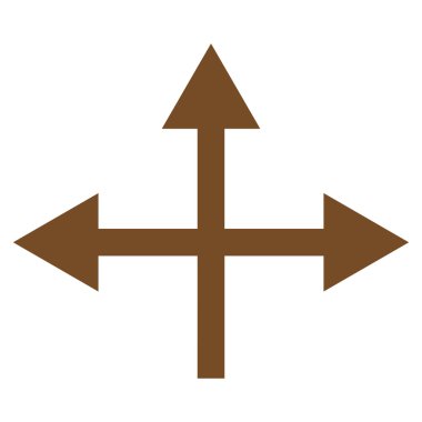 Kavşak yön düz vektör simgesi