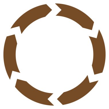 Dolaşım düz vektör simgesi