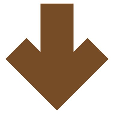 Düz vektör simgesi aşağı ok