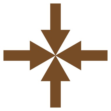 Oklar düz vektör simge sıkıştırmak