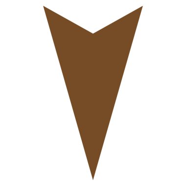 Düz vektör simgesi aşağı ok ucu