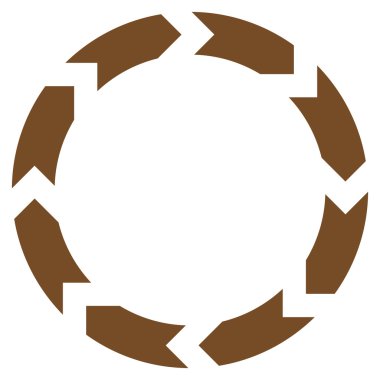 Dolaşım düz vektör simgesi