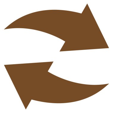 Vektör simge Exchange oklar düz