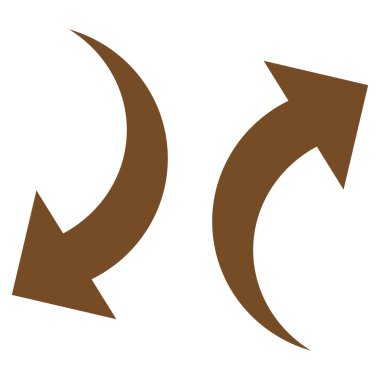 Vektör simge Exchange oklar düz