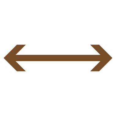 Yatay Çevir düz vektör simgesi