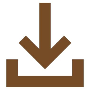 Gelen kutusu düz vektör simgesi