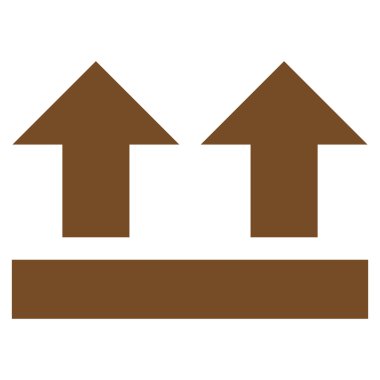 Yukarı düz vektör simgesi getirmek