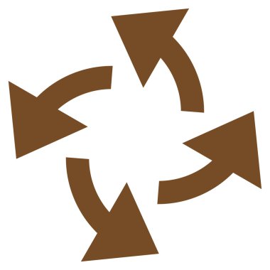 Santrifüj oklar düz vektör simgesi