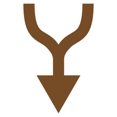 Düz vektör simgesi aşağı ok birleştirmek