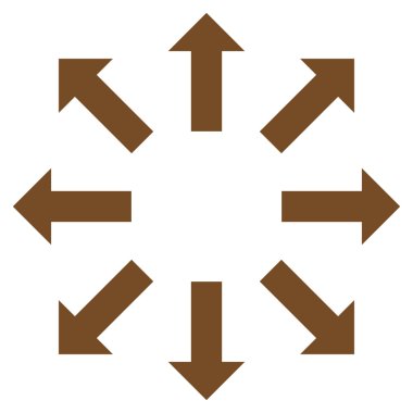 Oklar düz vektör simge patlayabilir