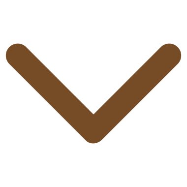 Düz vektör simgesi aşağı yön