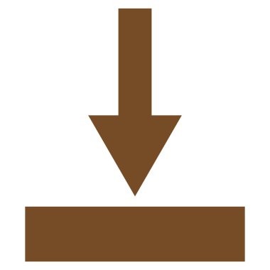 Alt düz vektör simgesi hareket